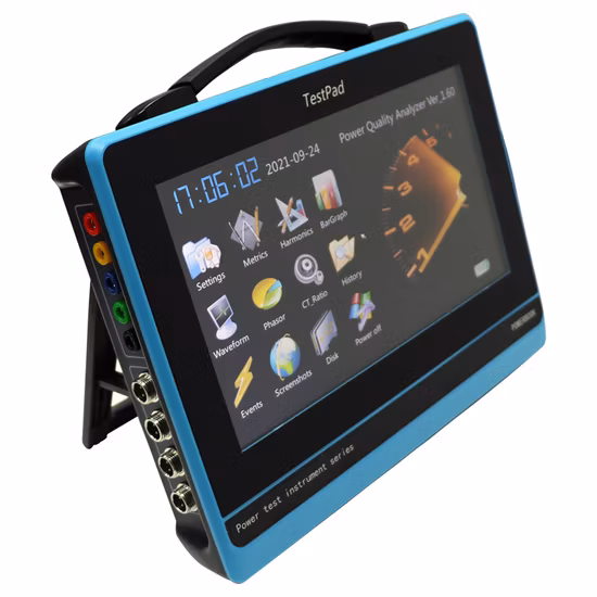 Multifunktions-Handgerät, zugelassener intelligenter digitaler 3-Phasen-Elektroharmonik-Tragbarer Energie-/Leistungsqualitäts-Pad-Analysator mit Strommesszange